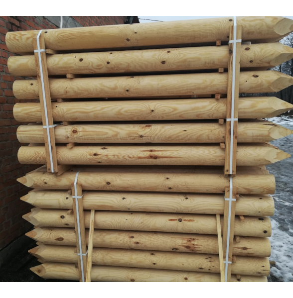 Rounded Pine Logs